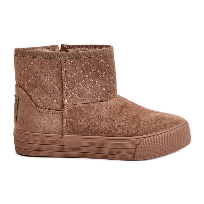 Botas De Nieve Con Cremallera Aislante Con Pelo Big Star OO274A524 Beige