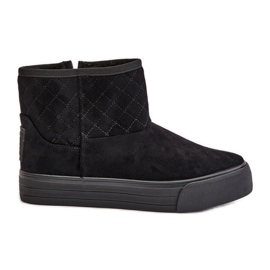 Botas De Nieve Con Cremallera Aislante Con Pelo Big Star OO274A522 Negro