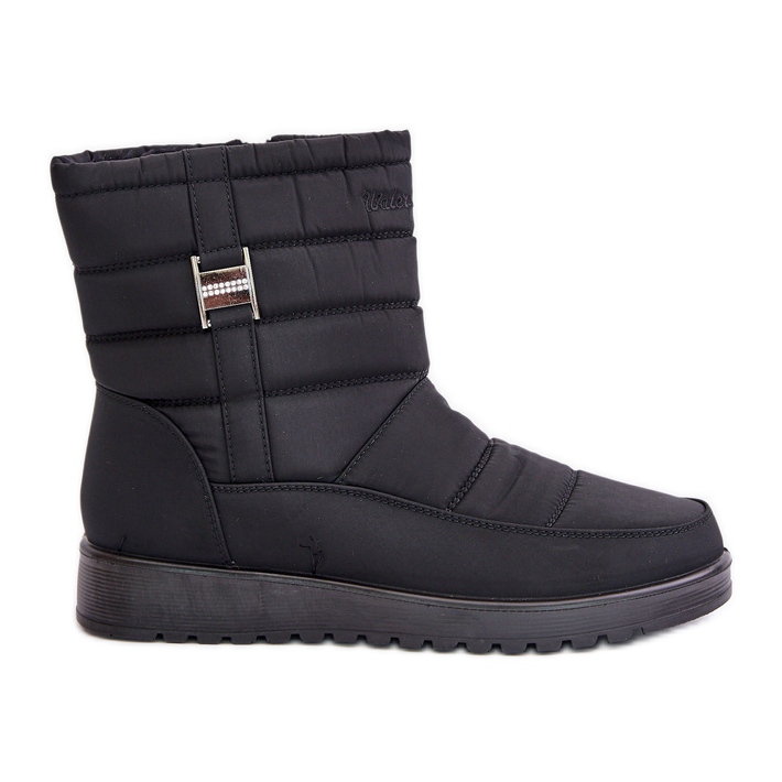 Botas de nieve ligeras con cremallera para mujer Negro Mezitha Botas de nieve ligeras con cremallera para mujer Negro Mezitha