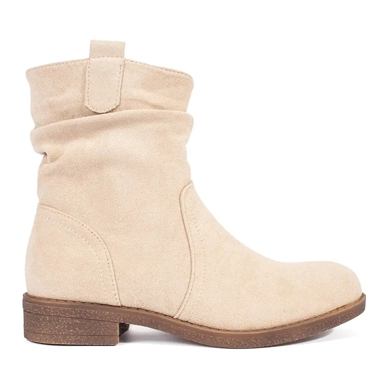 Botas cowboy beige mujer