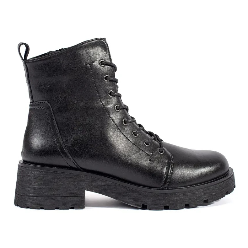 Botines negros de piel con suela gruesa de Sergio Leone