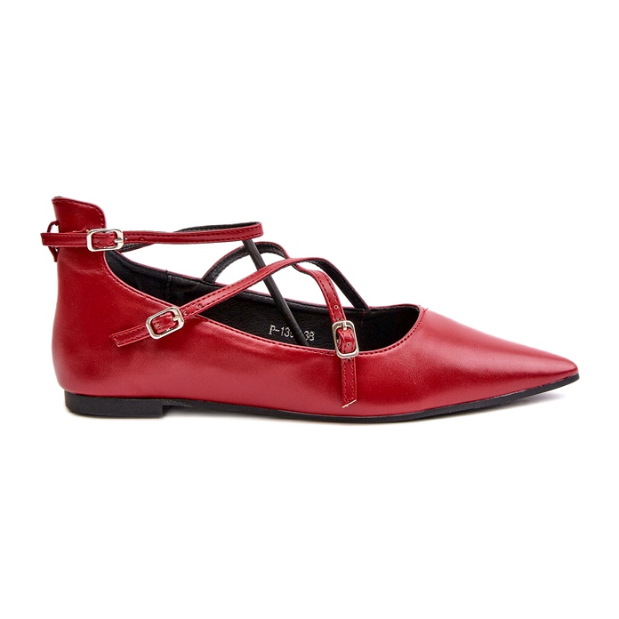 STEPHAN Bailarinas femeninas con burdeos rojo