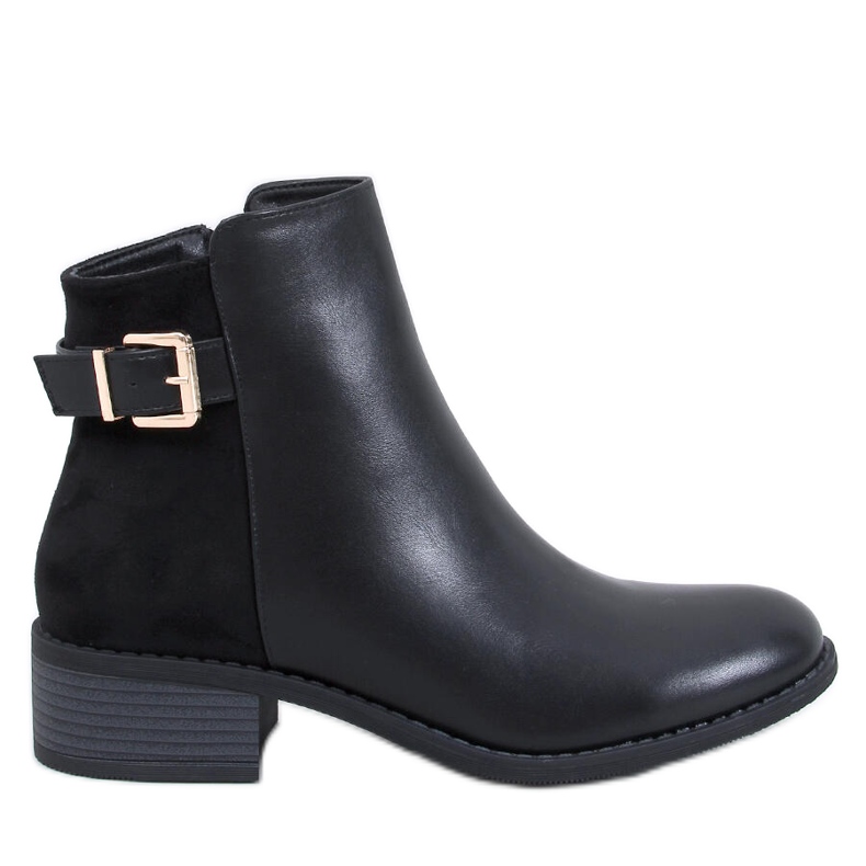 Botas Chelsea de mujer Gammes en ante flor negro