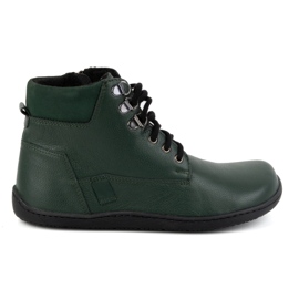 Olivier Zapatos mujer minimalistas descalzos piel invierno 1262 verde
