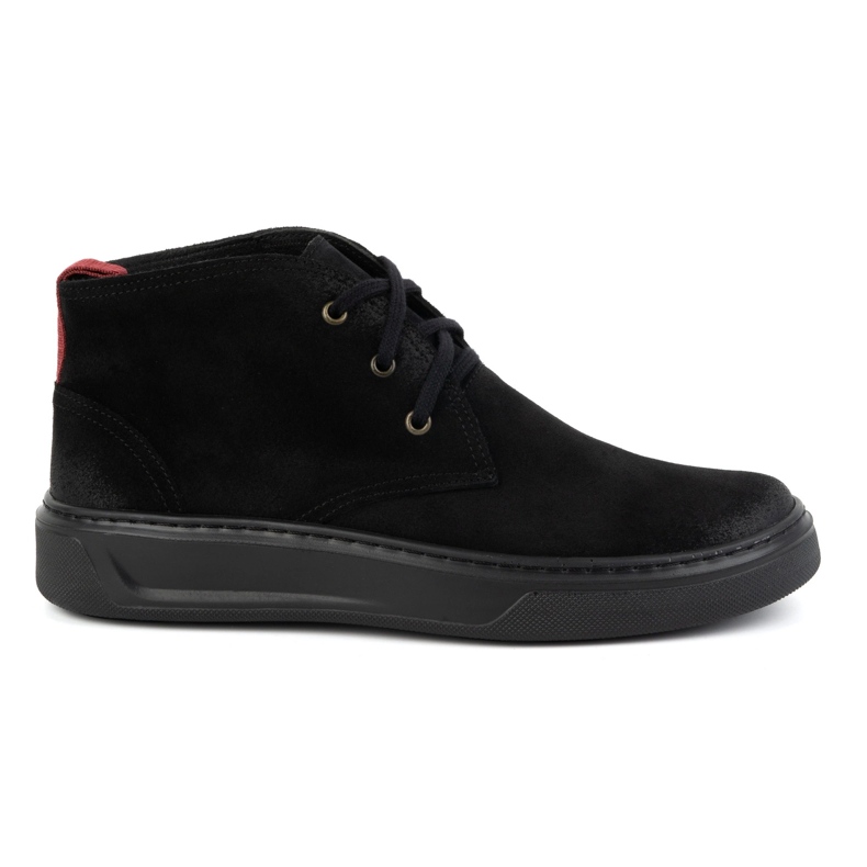 Zapatos chukka de piel para hombre KAMPOL 109/35 Sw, negro