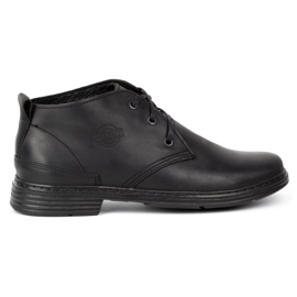 Polbut Botas de piel sin aislamiento para hombre 191D, negras negro