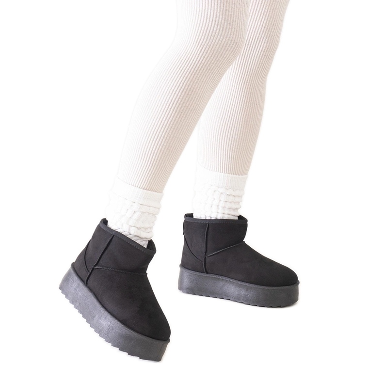 Botas de nieve informales negras con plataforma alta de Thaisa negro