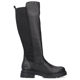 Botas aislantes de piel para mujer, negras Rieker Z9158-00 negro
