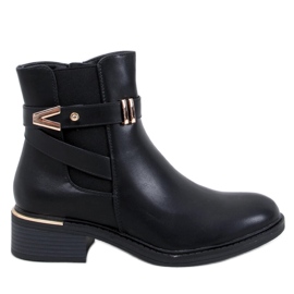 Botas Chelsea Gavins de poliuretano en negro