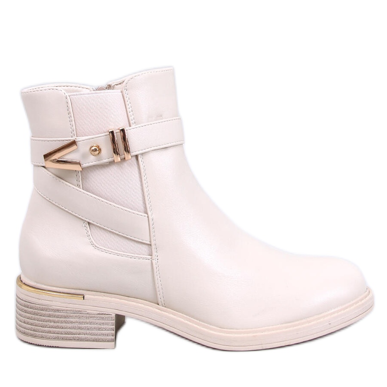 Botas Chelsea de poliuretano en beige Gavins Botas Chelsea de poliuretano en beige Gavins
