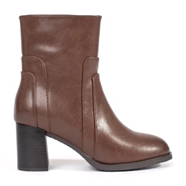 Botines de mujer de piel marrón de Sergio Leone