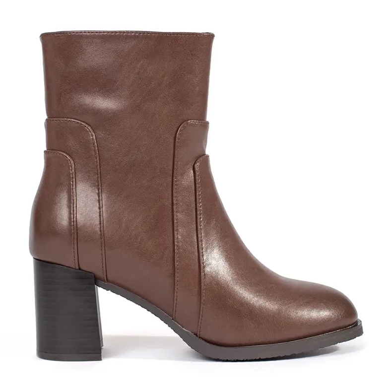 Botines de mujer de piel marrón de Sergio Leone