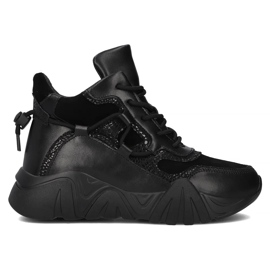 Filippo DBT6367/24 Bk Botas plataforma de piel, negro