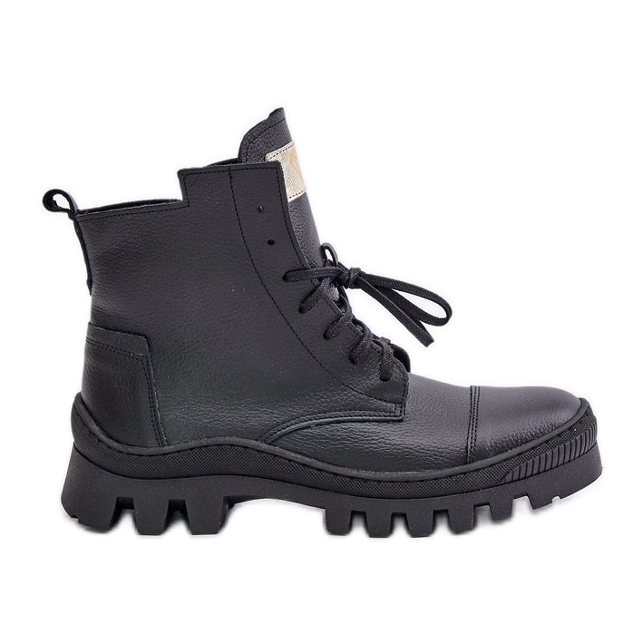 Zazoo 2831 Botas de Mujer Fabricadas en Piel Natural, Negro