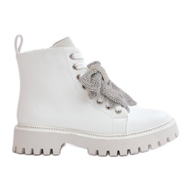 Botas Mujer Con Lazo Blanco Ocenttia