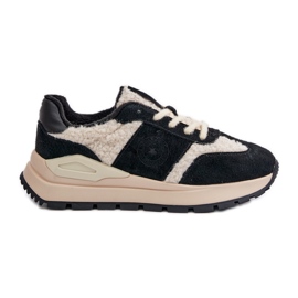 Zapatillas Mujer De Piel Con Aislamiento Big Star OO274A318 HI-POLY System Negro