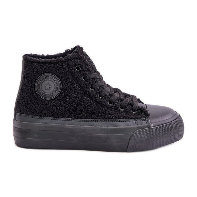 Zapatillas de mujer aislantes con piel de oveja Big Star OO274A443 Negro