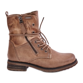 Botas de Trabajo Mujer Beige Oscuro Perfecto