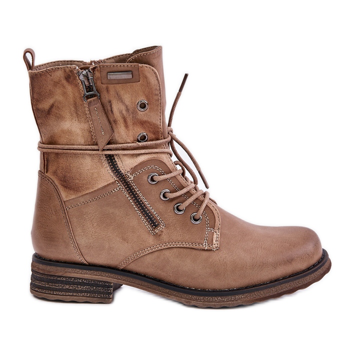 Botas de Trabajo Mujer Beige Oscuro Perfecto