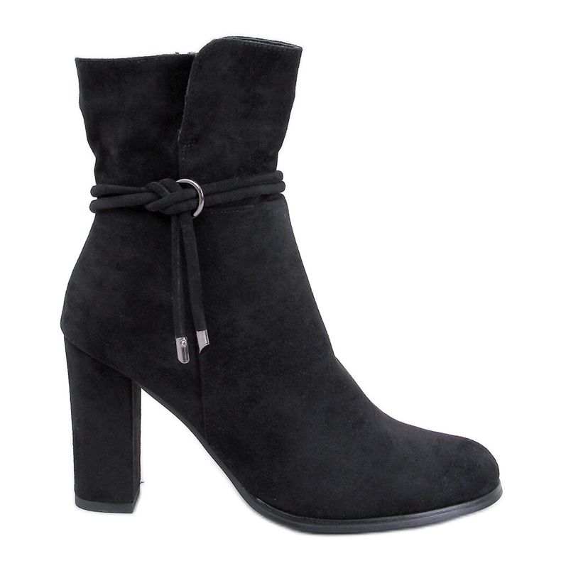 Botines Minnai de ante negro