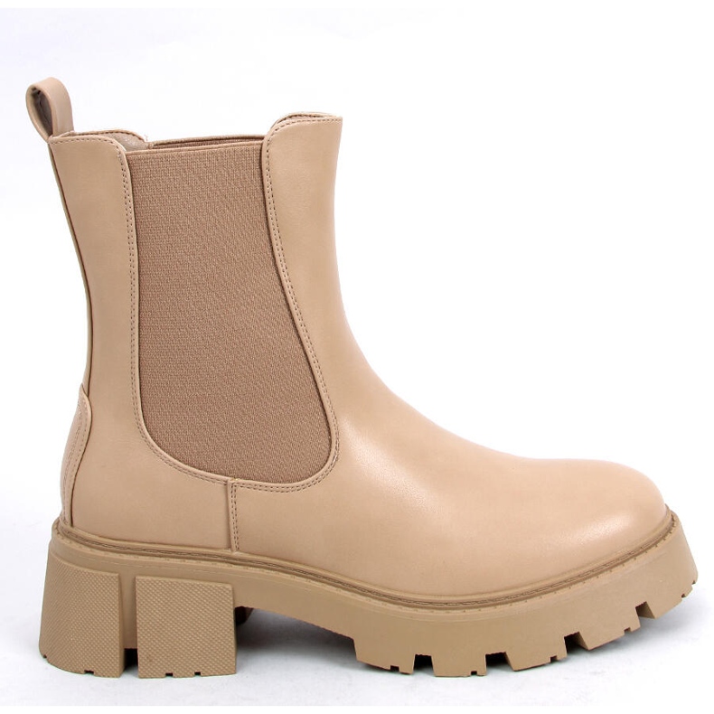 Botines Chelsea de caña alta Rumer Khaki beige