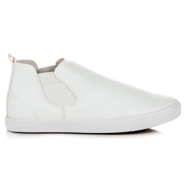 Slipons altos blanco