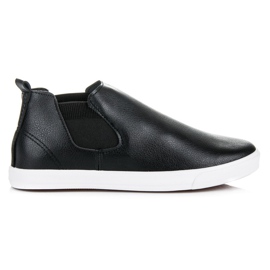 Slipons altos negro