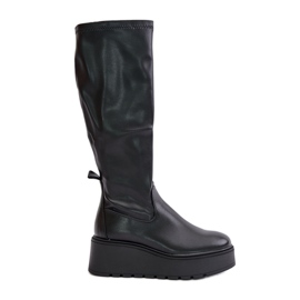 Botas Por Encima De La Rodilla De Mujer Con Plataforma Y Cuña Vinceza 58342 Negro Botas Por Encima De La Rodilla De Mujer Con Plataforma Y Cuña Vinceza 58342 Negro