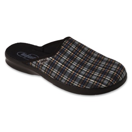 Pantuflas hombre befado pu cuadros 548M040 gris