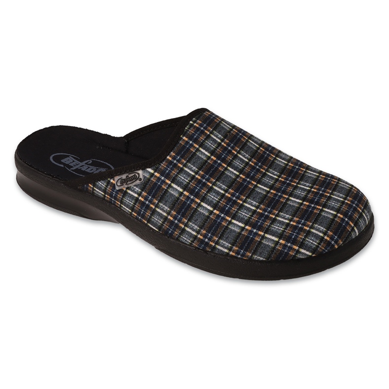 Pantuflas hombre befado pu cuadros 548M040 gris
