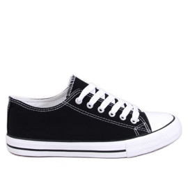 Deportivas clásicas con cordones Levens Negro (suela blanca) - Inello