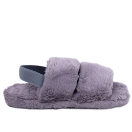 Pantuflas de mujer Rhodes Gris con banda elástica