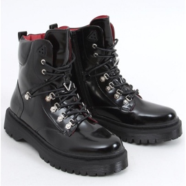 Botines Kari negros con cordones - Inello