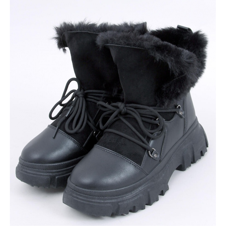 Jarl Black - Botas de nieve mujer Inello negro