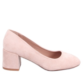 Fredette Salón tacón cómodo beige - Inello