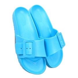 Romero L.BLUE Chanclas de goma con hebilla - Inello azul