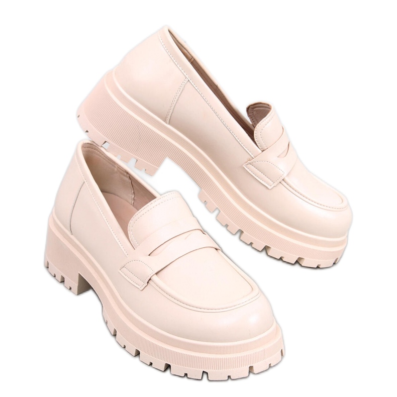 Mocasín plataforma Dench Beige - Inello