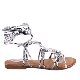 Sandalias de gladiador Morin Serpentine gris