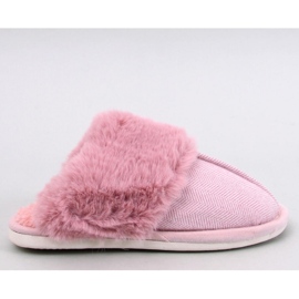 Zapatillas Allens Dusty Pink espiga con pelo - Inello rosado