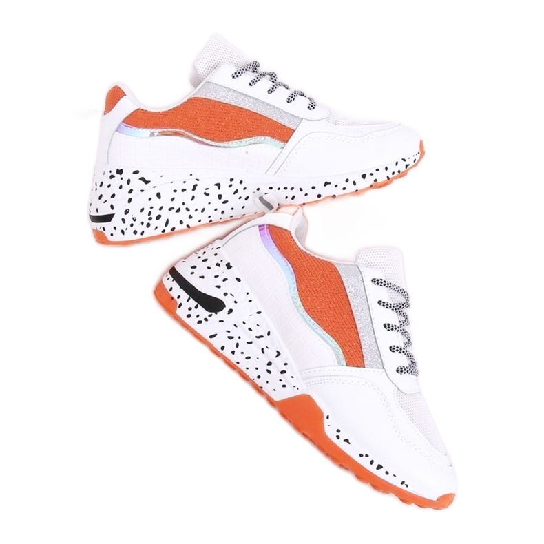 Zapatillas deportivas de mujer Milano Naranja - Inello blanco