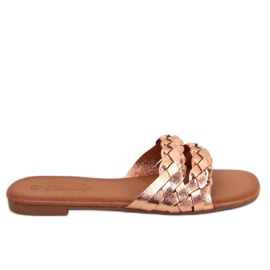 Sandalia mujer champagne rosa