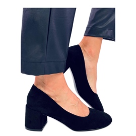 Fredette Zapatos de tacón cómodos negros