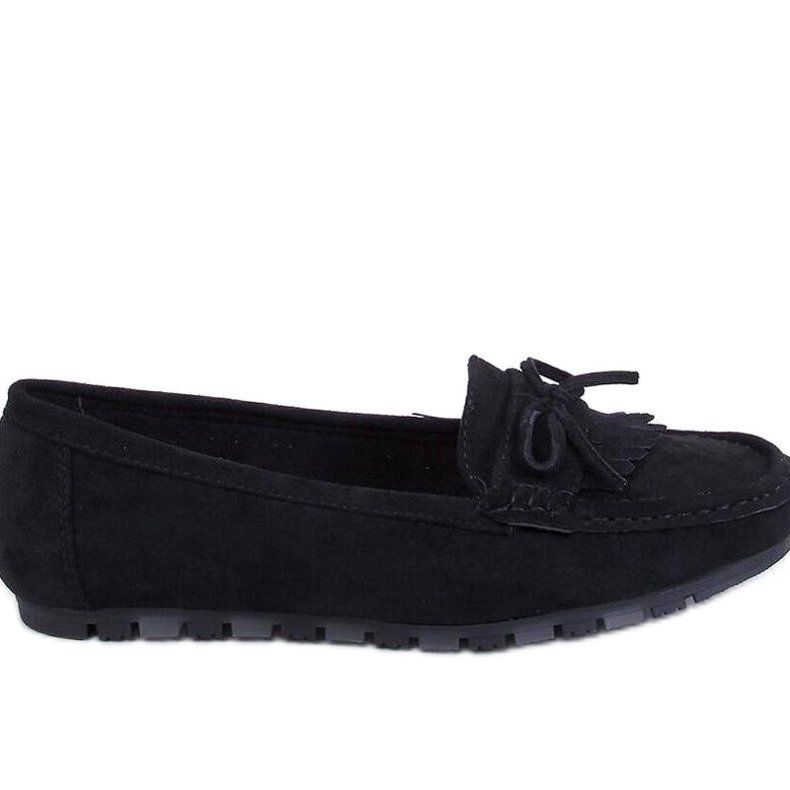 Mocasines de ante negro