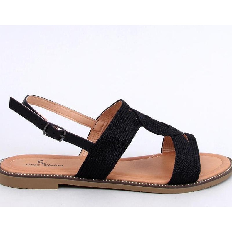 Sandalias negras de mujer. negro