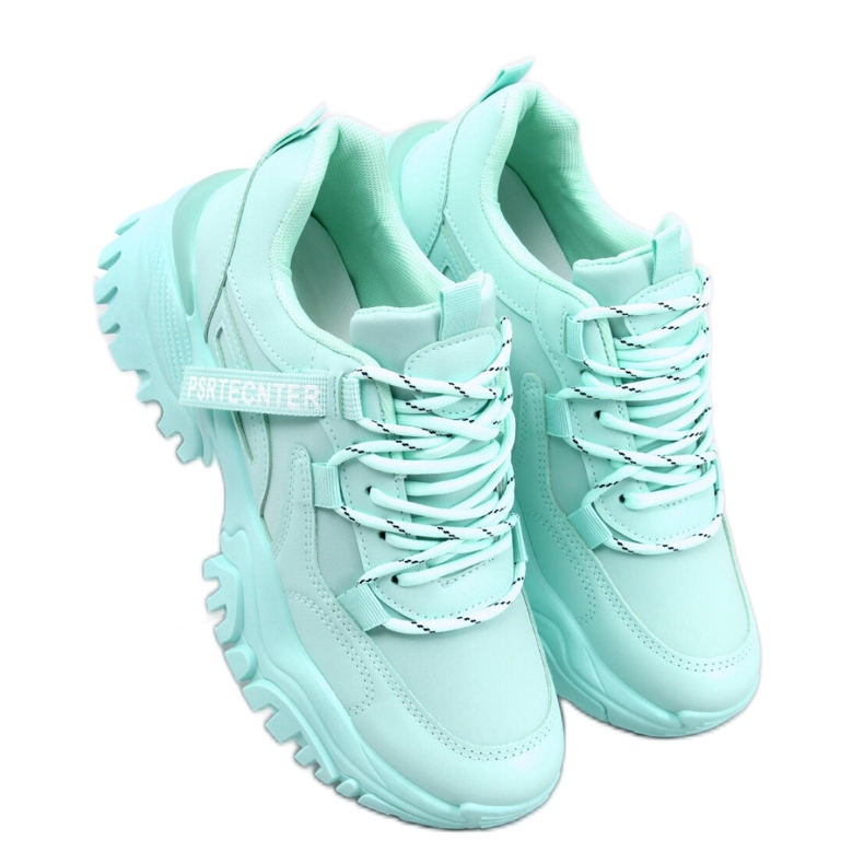 Zapatillas cuña verdes