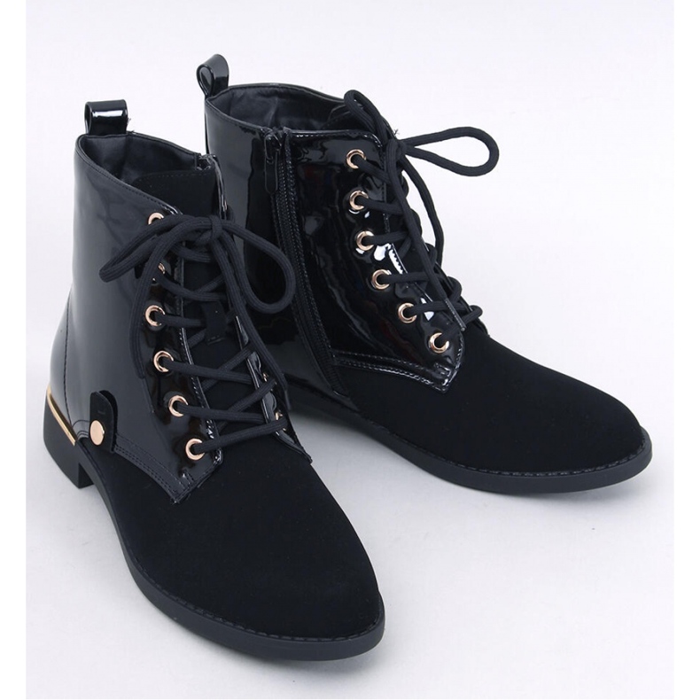 Botines cordones Ninas negro - Inello