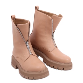 Botas militares camel marrón