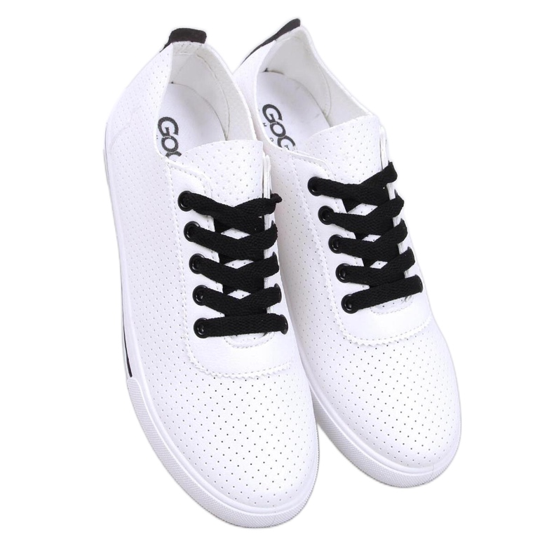 Deportivas mujer caladas Negro blanco