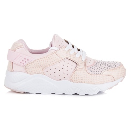 Kylie Deportivas con cristales rosado