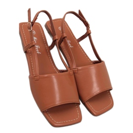 Sandalias mujer camel marrón